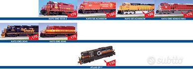 KATO, ATLAS, locomotive americane scala H0 - Treni