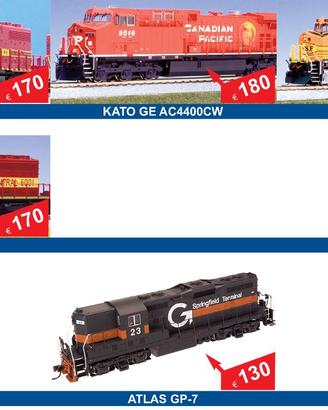 KATO, ATLAS, locomotive americane scala H0 - Treni