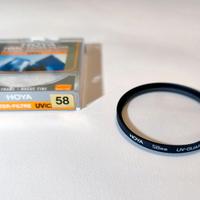 Filtro fotografico UV diametro 58 mm. slim Hoya