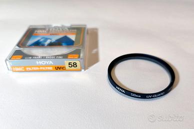 Filtro fotografico UV diametro 58 mm. slim Hoya