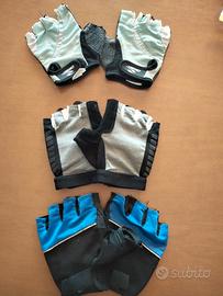 3 paia di guanti ciclismo 