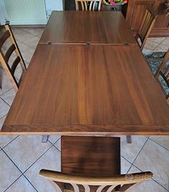 Tavolo da pranzo allungabile + 5 sedie