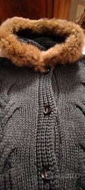 Cardigan con cappuccio 