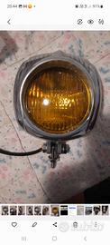 fanale metallo lente giallo vintage