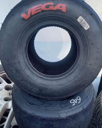 Gomme kart Vega rosse per mini