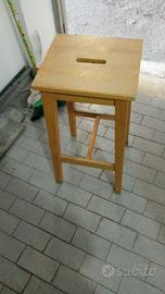 5 sgabelli in legno 