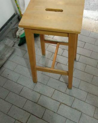 5 sgabelli in legno 