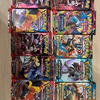 Lotto 10 pacchetti carte pokemon ita