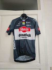 Maglia ciclismo uomo alpecin taglia L grigia