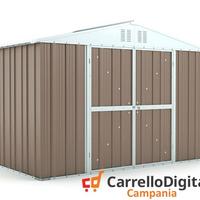 Box giardino in lamiera zincata 327x155 tortora