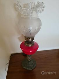 Lampada Vintage stile Rétro a Petrolio / Liberty 