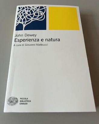 Libro Dewey Esperienza e natura Nuovo
