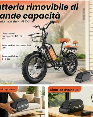 🚲 BICICLETTA ELETTRICA KICKWEY