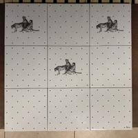 Edlicuoghi,decoro"Ghepardi"design Krizia,1984