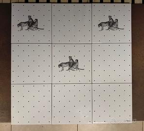 Edlicuoghi,decoro"Ghepardi"design Krizia,1984