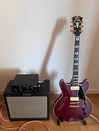 Chitarra Semiacustica D’angelico Deluxe DC wine