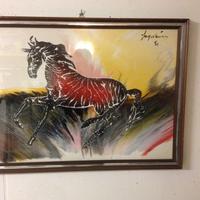 Quadro Gino Falzon Sage Vernis anni 70 space age