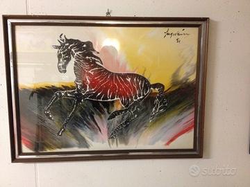 Quadro Gino Falzon Sage Vernis anni 70 space age