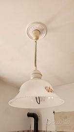 Lampadario vintage anni 70/80 a campana