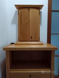 Butsudan + base + coppia di guardiani + campana