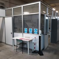 pareti in alluminio e vetri