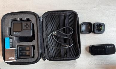 Gopro 9  e accessori con schermo danneggiato