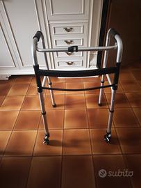 Deambulatore pieghevole in alluminio