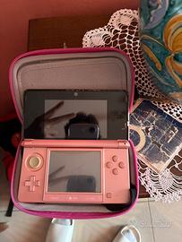 Nintendo 3ds rose + custodia + gioco