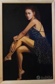 mio dipinto ad olio su tela applicata su tavola 60