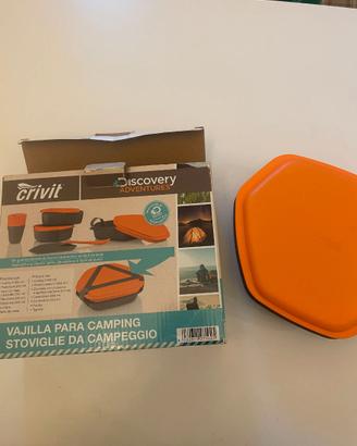 set di stoviglie da campeggio Crivit