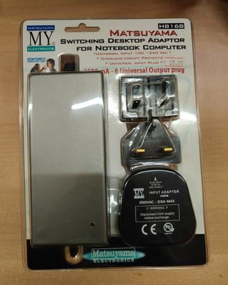 Alimentatore notebook con adattatori 