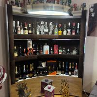 bottigliera antica in velluto