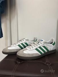 Scarpe Adidas Samba OG white green