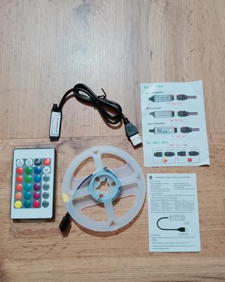 striscia led multicolore nuova 