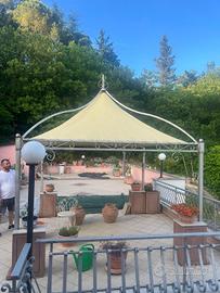 GAZEBO IN ACCIAIO ZINCATO