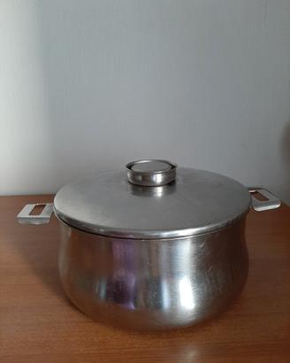 Pentola e scodella con coperchi ACCIAIO INOX