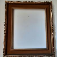 antica cornice legno,velluto