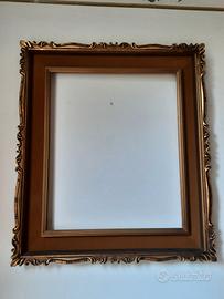 antica cornice legno,velluto