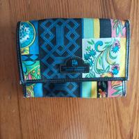 portafoglio vintage Gill tessuto Gianni Versace 