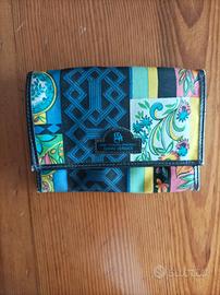 portafoglio vintage Gill tessuto Gianni Versace 