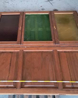 PARETE BOISERIE legno con finestra 3 ante 200x210