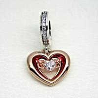 Pandora Charm Pendente Cuore Splendente con Pietra