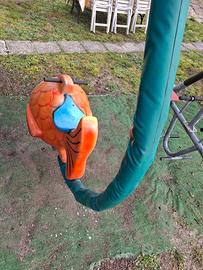 Altalena pesce dondolo e bilanciere a due posti