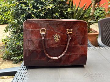 Borsa in pelle Pollini