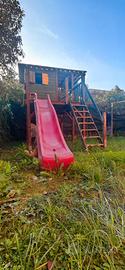 PARCO GIOCHI CASETTA IN LEGNO