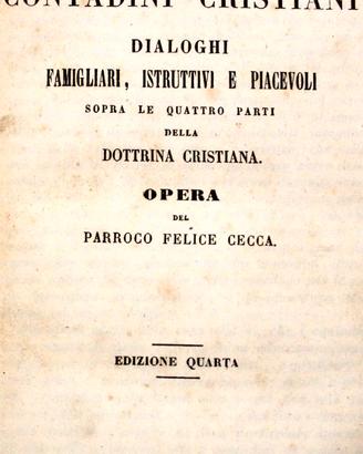 Libro Antico Raro - Veglie Dei Contadini Cristiani