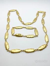 Completo bracciale e collana oro 18KT gr 74.90.