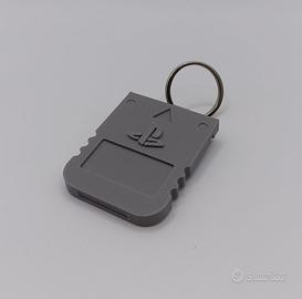 Portachiavi PS1 Memory Card Playstation Keychain