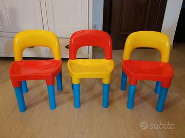 n.3 sedie per bambini