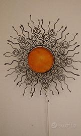 Applique Sole marocchina ferro e pelle
